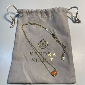 Kendra Scott Orange Gemstone Necklace